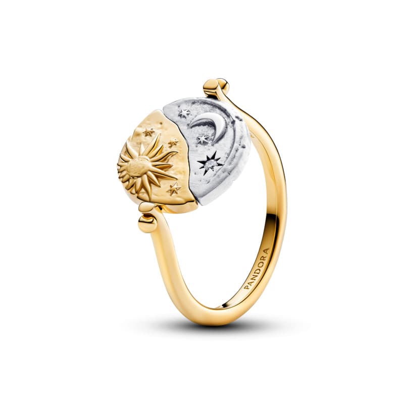 Sun & Moon Reversible Medallion Ring