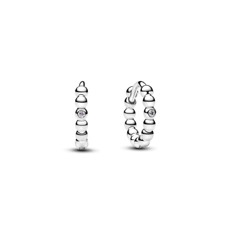 Beaded Huggie Earrings