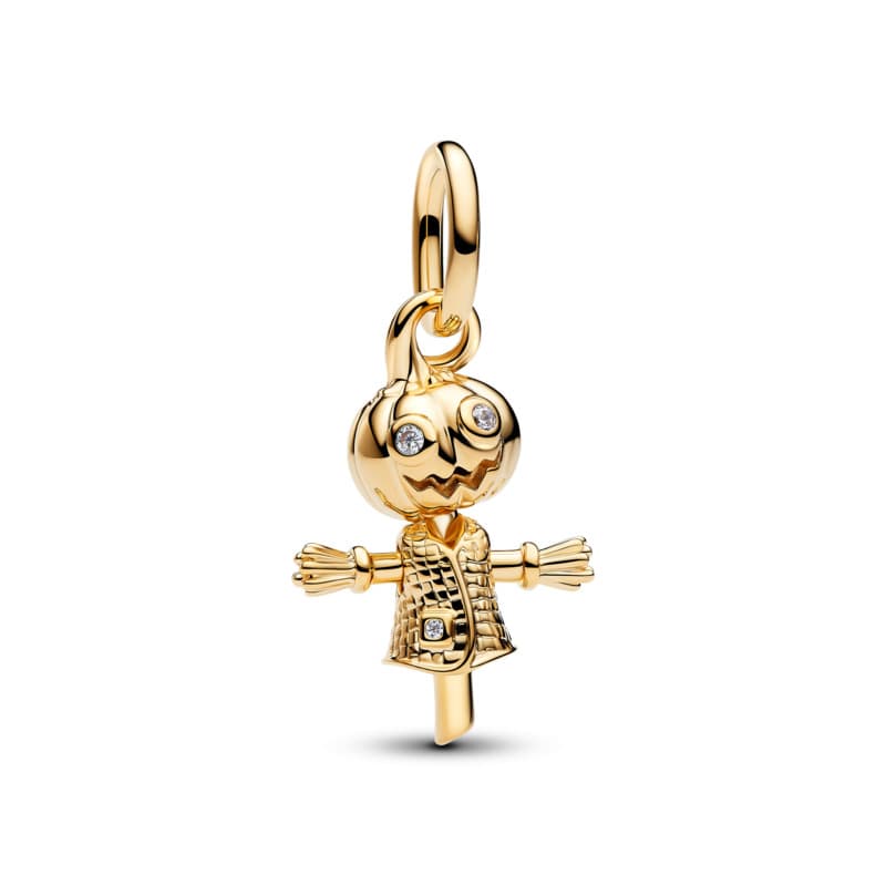 Pumpkin Scarecrow Dangle Charm