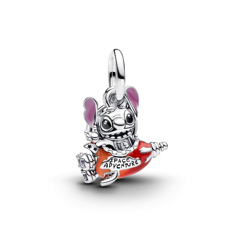 Disney Stitch Rocket Ship Dangle Charm