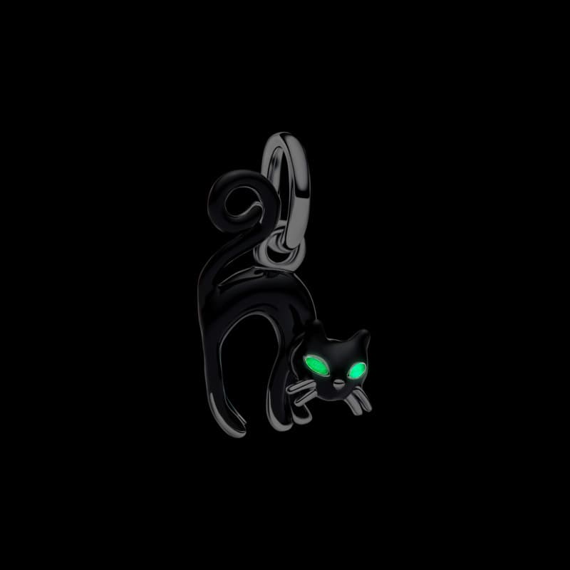 Black Cat Dangle Charm - thumbnail 2