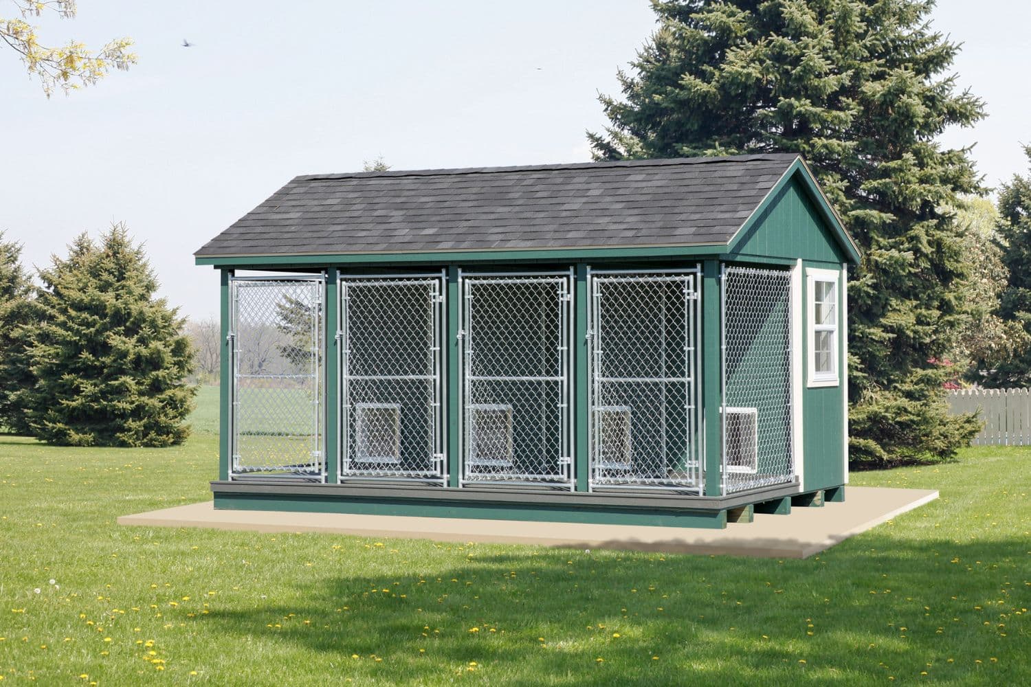 10×16 Commercial Dog Kennel