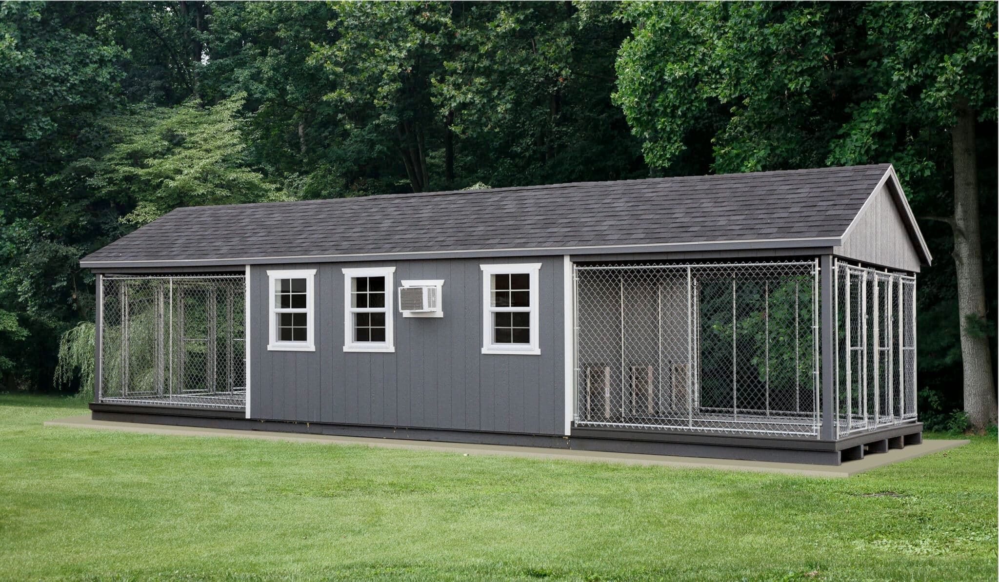 12×36 6-Run Commercial Kennel - thumbnail 2