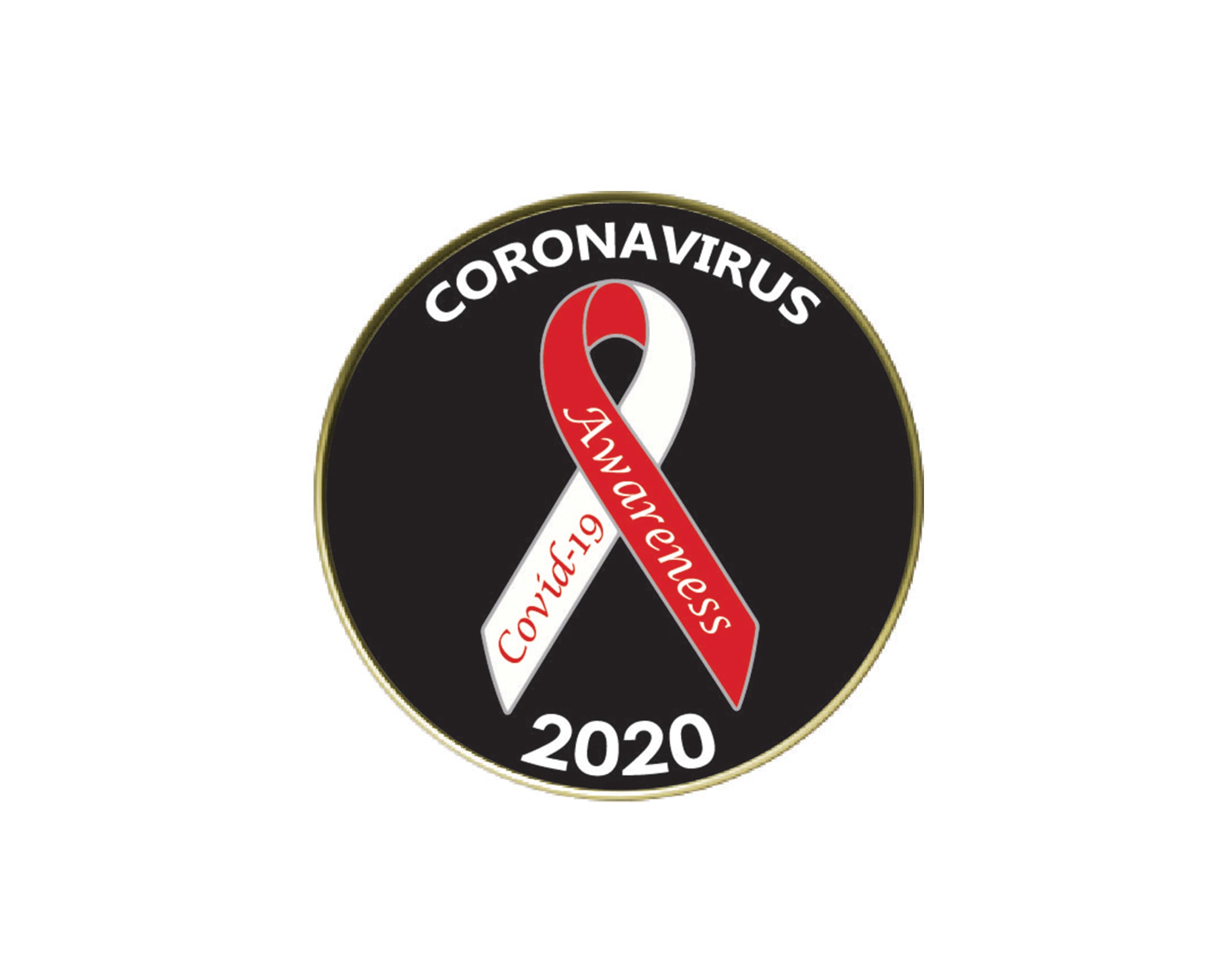 Covid-19 Awareness Ribbon Lapel Pin