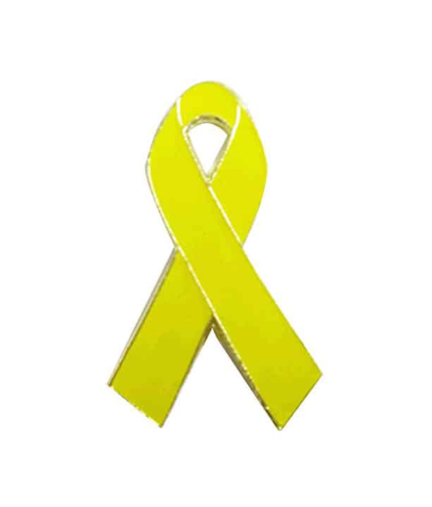 “YELLOW” Support Our Troops/Hope Awareness Ribbon Lapel Pin