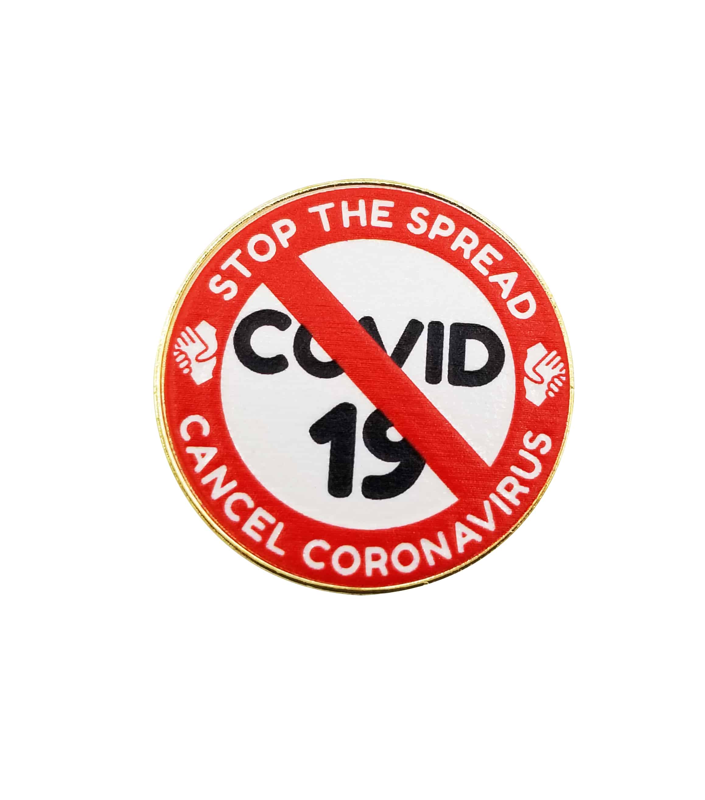 Cancel Corona Lapel Pins