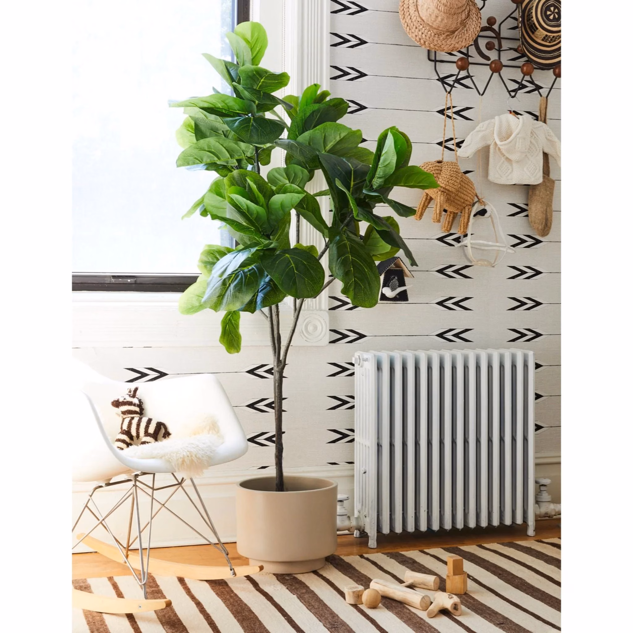 Faux Fiddle Leaf Fig Tree - thumbnail 2