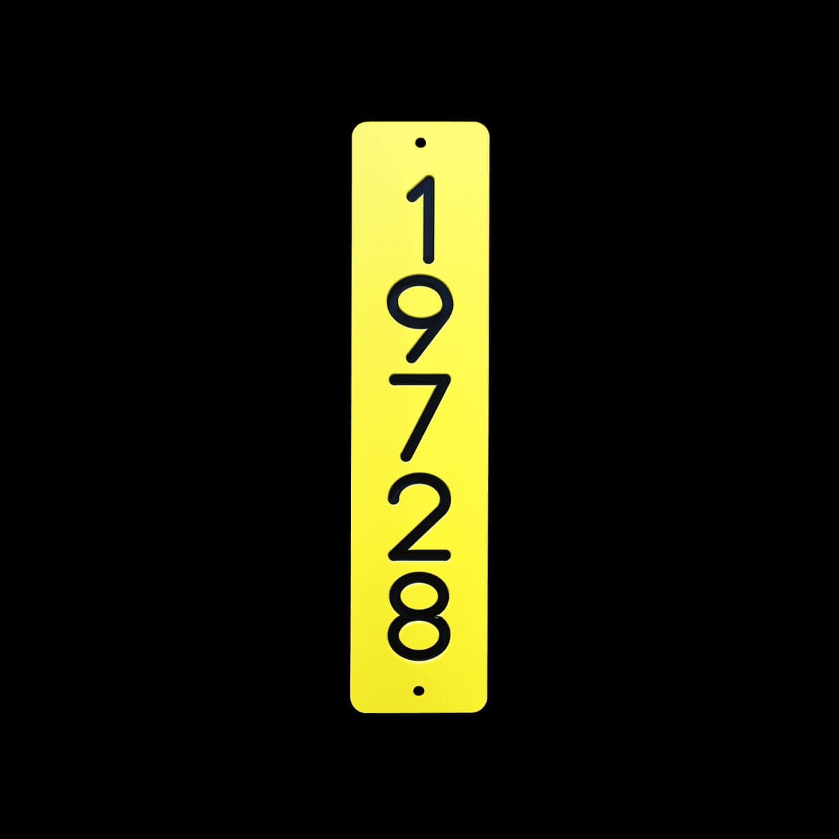 Sequentially Numbered Engraved Pole Tag