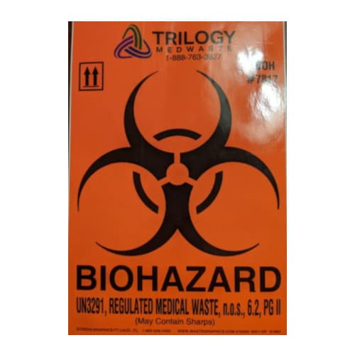10″ x 6″ Large Biohazard Label