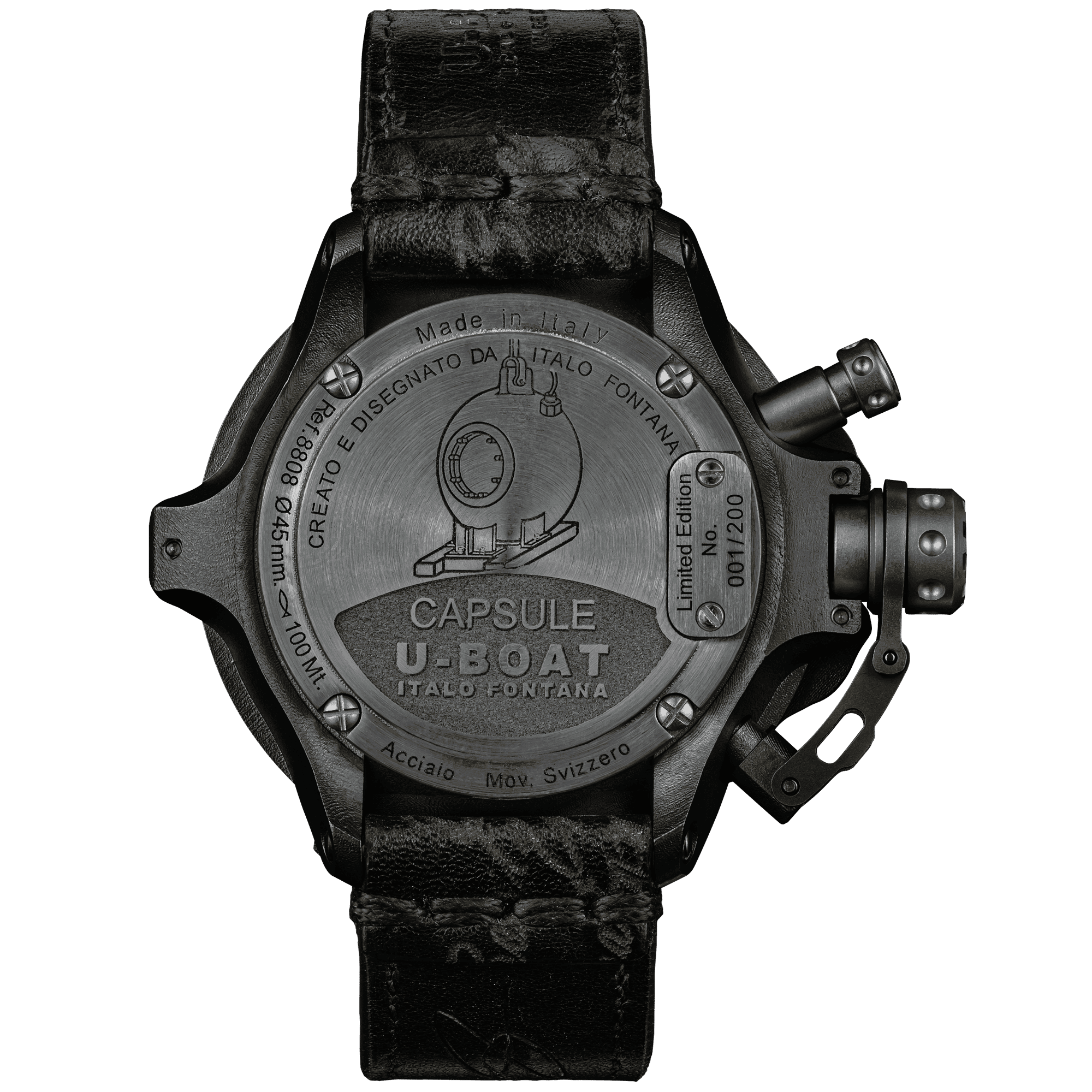 CAPSULE 45MM PVD BK BL - thumbnail 2