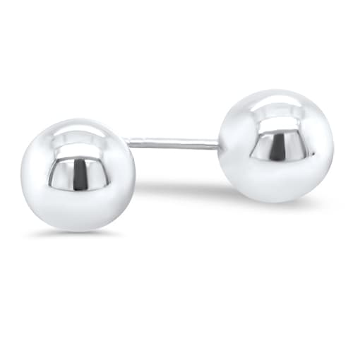 8mm Sterling Silver Ball Studs