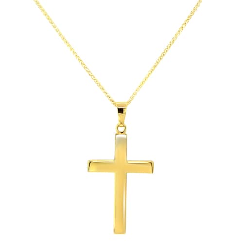 14kt Yellow Gold Cross Pendant