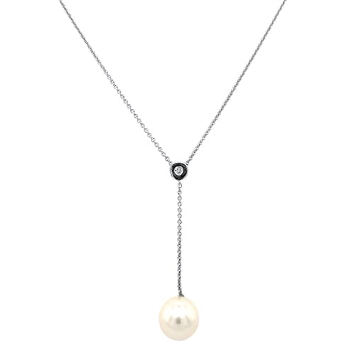 Diamond & Pearl ‘Y’ Necklace