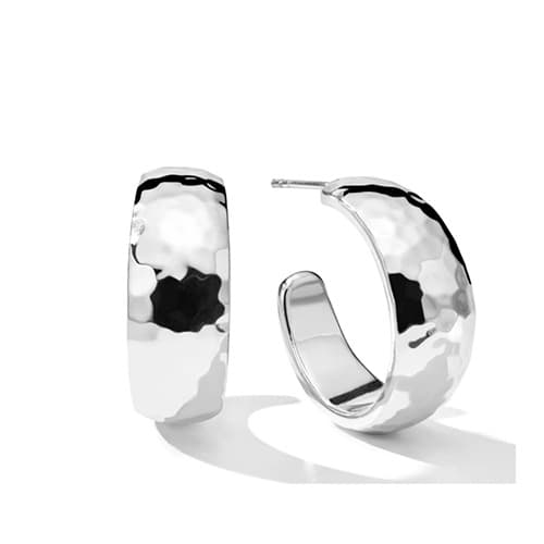 Classico Hammered Hoop Earrings