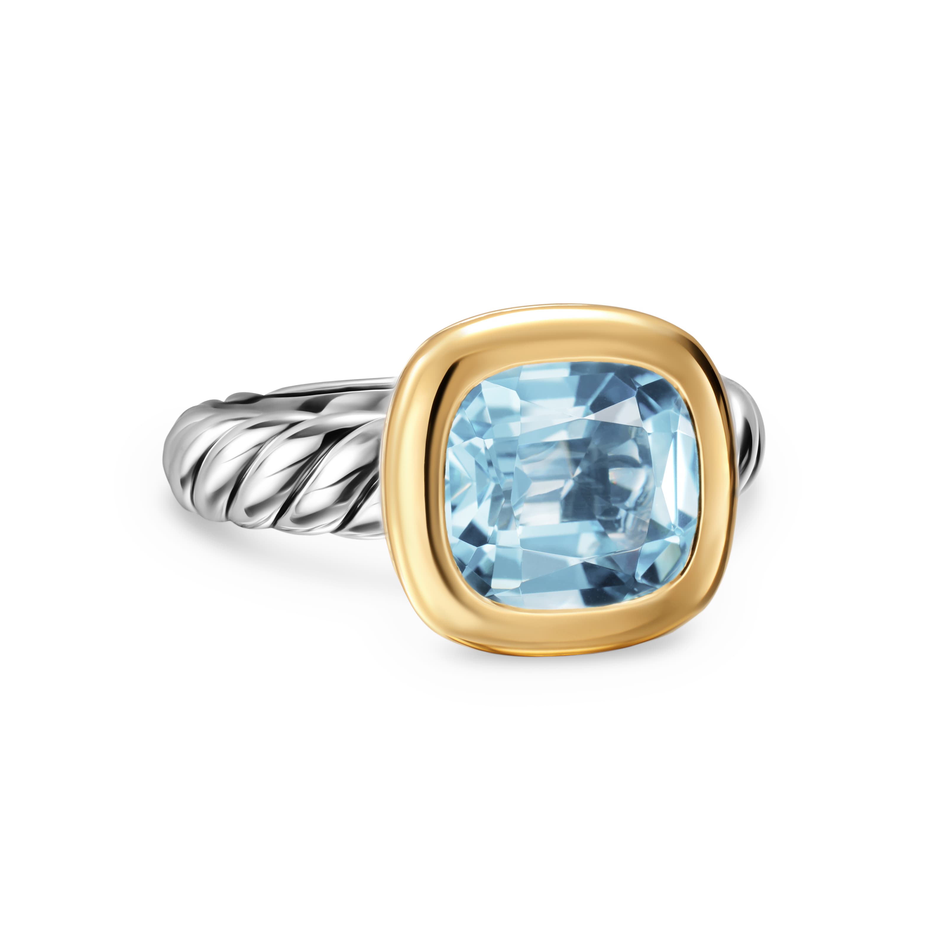 DY Mercer Color Stone Ring With Sky Blue Topaz, 7