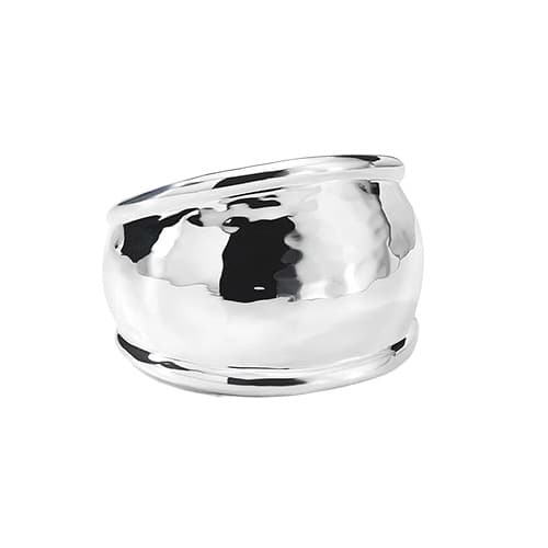 Goddess Crinkle Hammered Dome Ring