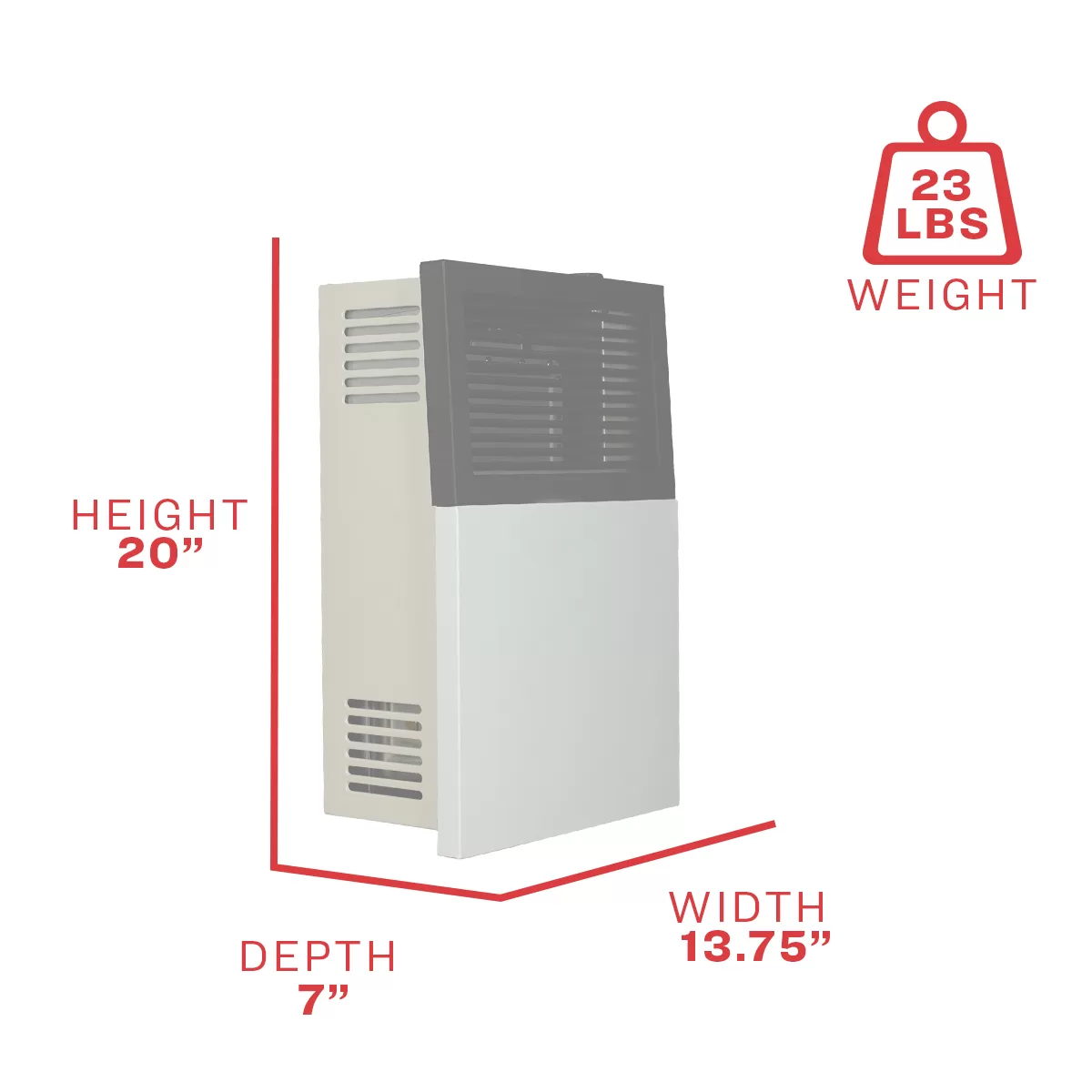 8,000 BTU Direct Vent Liquid Propane Wall Heater - thumbnail 4