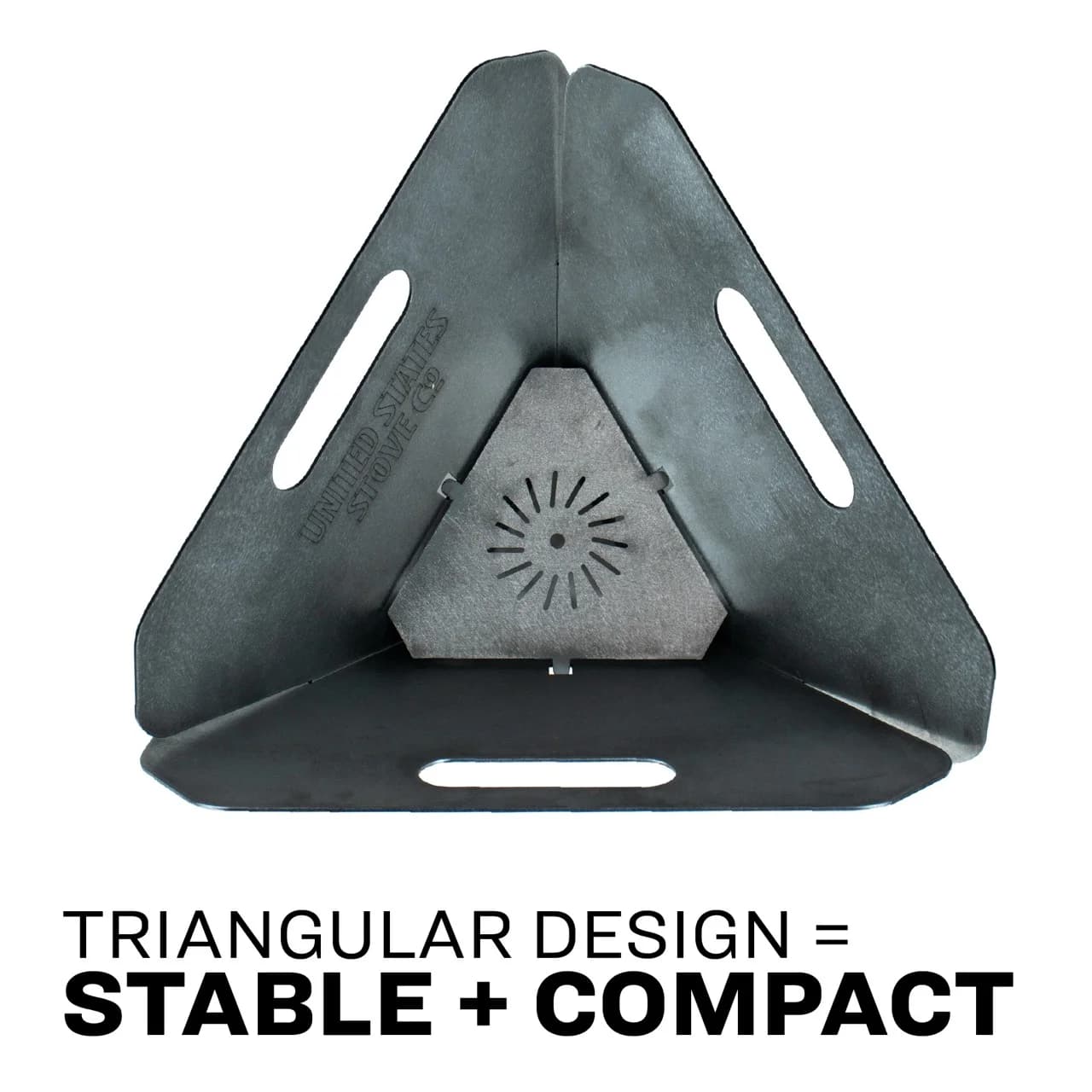 US14TP Portable Collapsible Triangular Fire Pit - thumbnail 6
