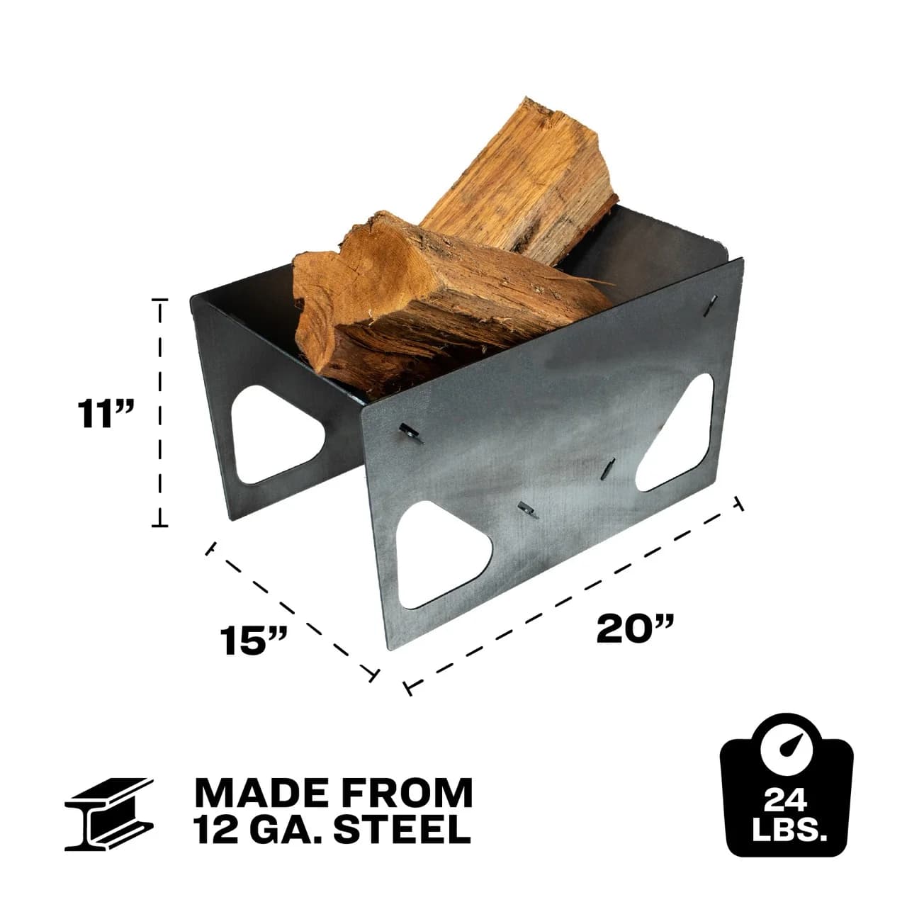 US15VP Portable Collapsible Rectangular Fire Pit - thumbnail 9