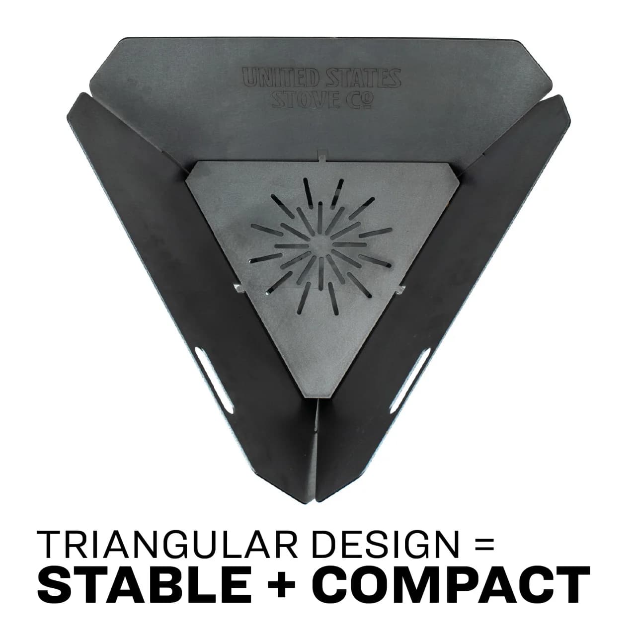 US30TP Portable Collapsible Triangular Fire Pit - thumbnail 6