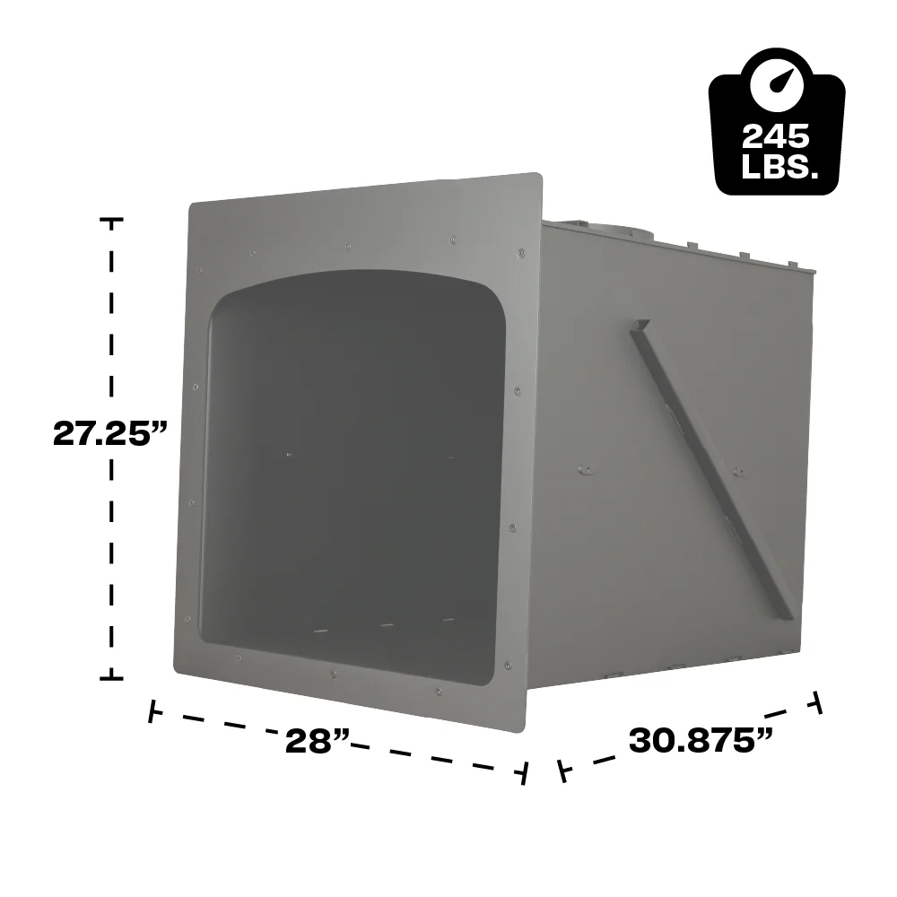 Outdoor Steel Fireplace 28″ (Insert Only) - thumbnail 9