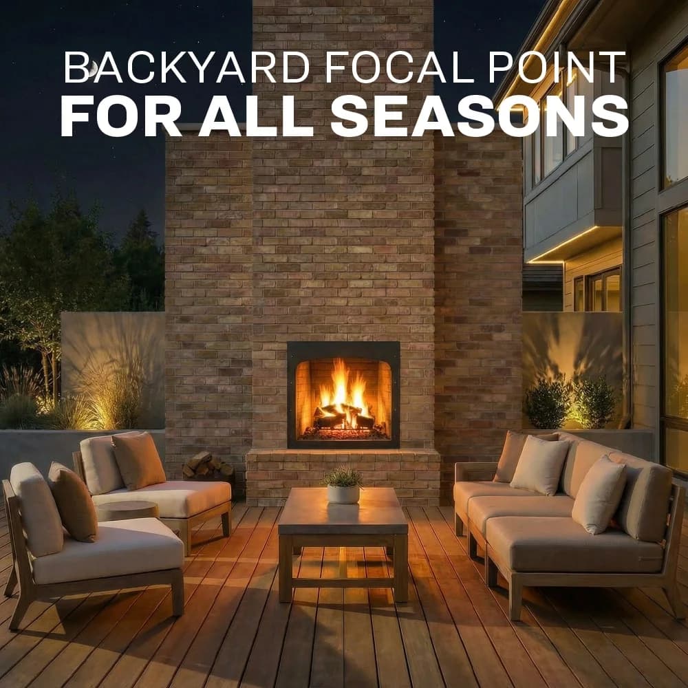 Outdoor Steel Fireplace 28″ (Insert Only) - thumbnail 2