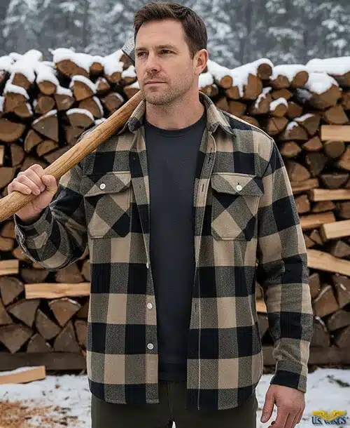 Heavyweight Plaid Flannel Shirt - thumbnail 2