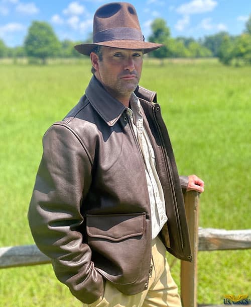 Cooper Original™ Vintage Cowhide Leather Indy-Style Jacket - thumbnail 9