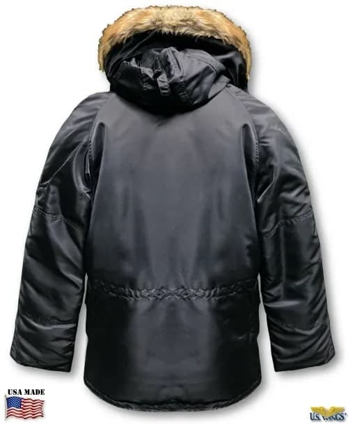 Valley Apparel N-3B Parka (Black) - thumbnail 2