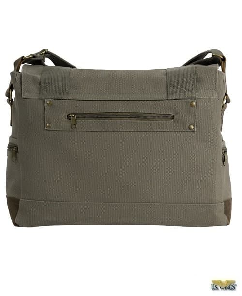 Vintage Canvas B-15 Pilot Messenger Bag - thumbnail 2