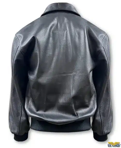 US Wings® Cooper Original™ A-2 Black Leather Bomber Jacket - thumbnail 3