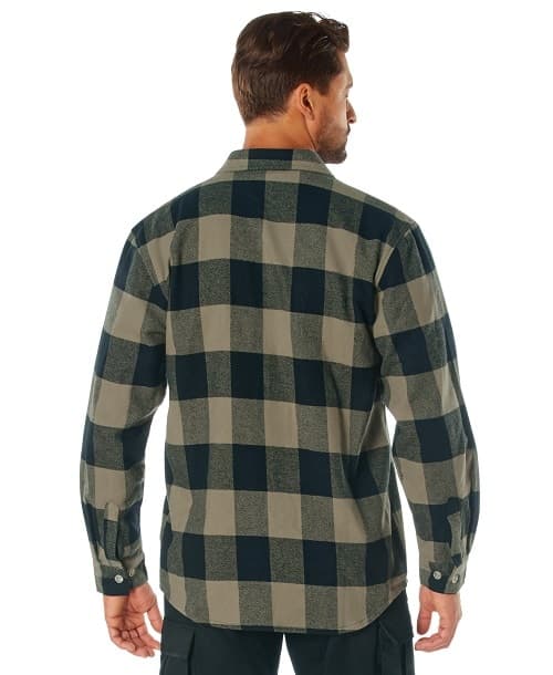 Heavyweight Plaid Flannel Shirt - thumbnail 6