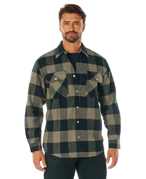 Heavyweight Plaid Flannel Shirt - thumbnail 7