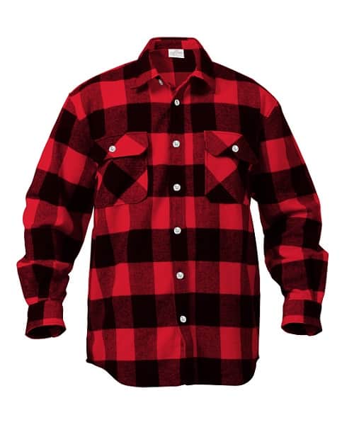 Heavyweight Plaid Flannel Shirt - thumbnail 8