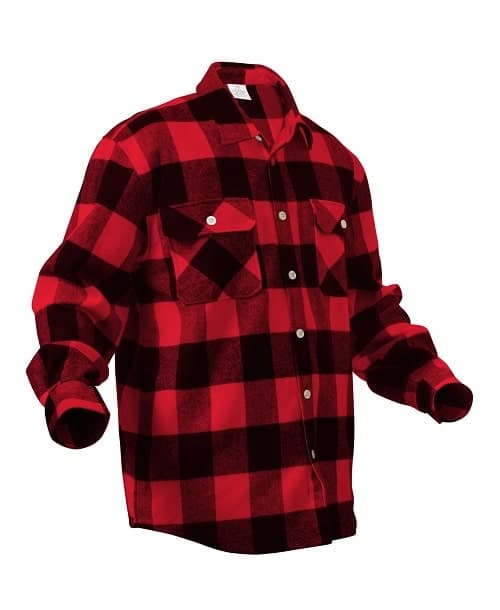 Heavyweight Plaid Flannel Shirt - thumbnail 10