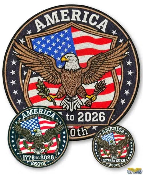 250th Anniversary Embroidered Patch