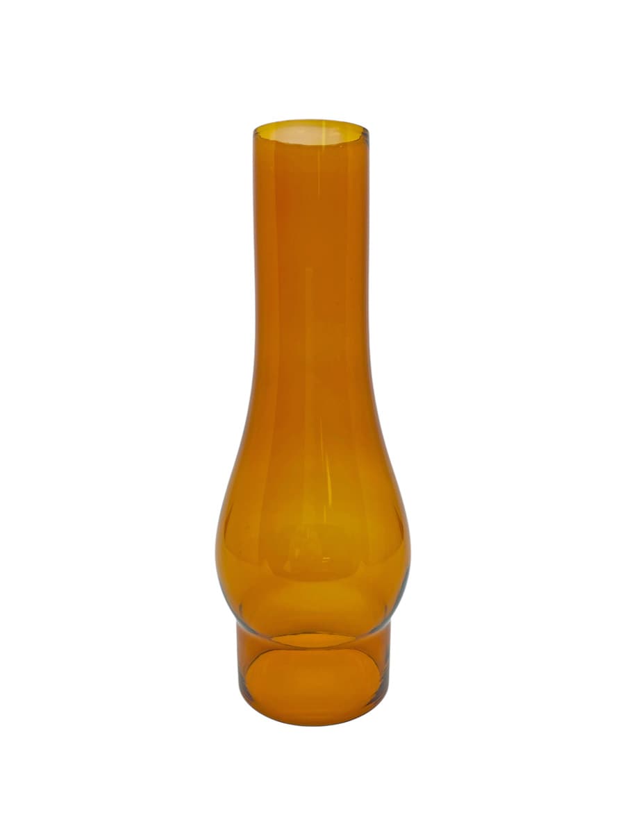 Oil Lamp Chimney #4 Amber – 3″ x 10″