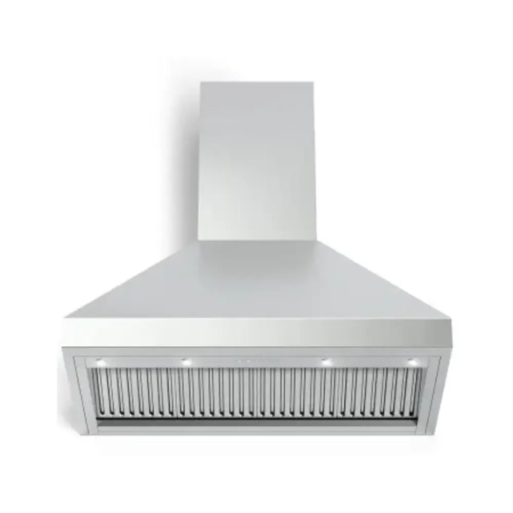 Verona VECHW48GSS 48 inch Designer Chimney Wall Hood with 1200 CFM, Stainless Steel Baffle Filters, LED Lighting in Stainless Steel - thumbnail 4