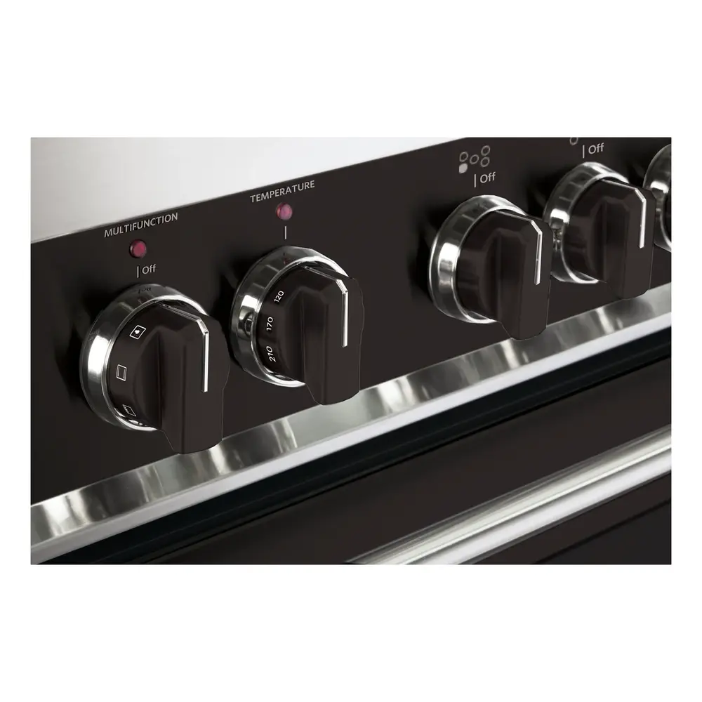 Verona VEKNDEESBLK Color Knob Set for Prima Designer Single Oven Electric Range (Black) - thumbnail 2