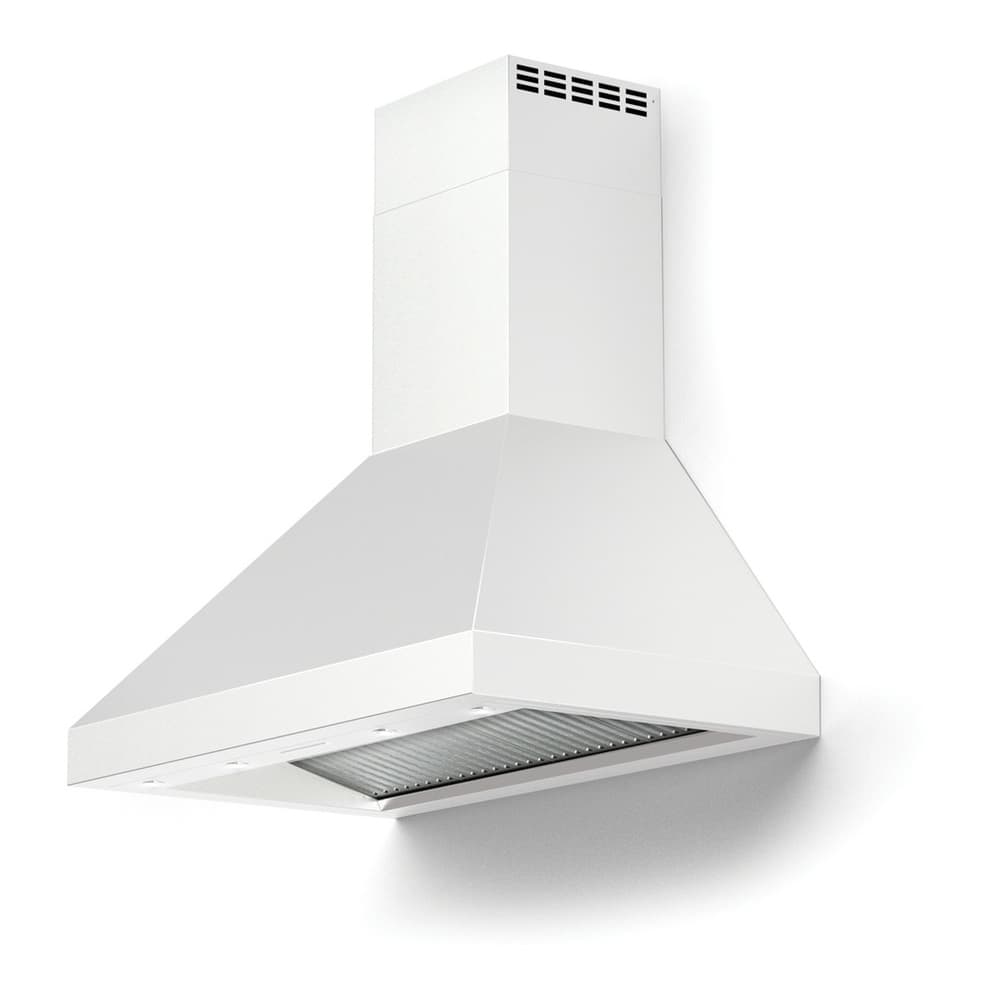 Verona VECHW36GW 36 inch Designer Chimney Wall Hood with 600 CFM, Stainless Steel Baffle Filters, LED Lighting, Delay Shut-Off (White) - thumbnail 6