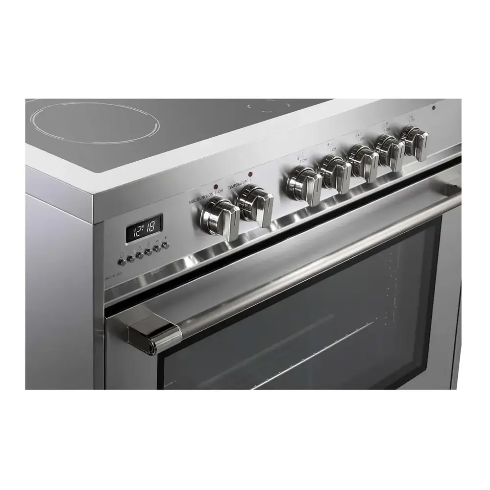 Verona VPRFSEE365SS 36 inch Prima Series Freestanding Electric Range with 5 Elements, 5 cu. ft. Oven Capacity, Digital Clock, Timer in Stainless Steel - thumbnail 9