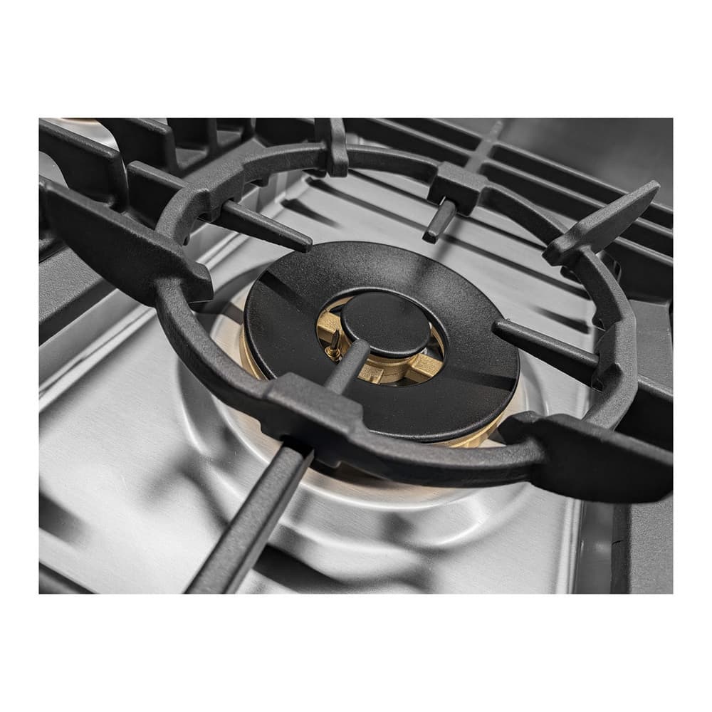 Verona VUFSGG486DSS 48 inch Ultima Collection Gas Range with 6 Brass Burners, 5.2 cu. ft. Oven Total Capacity, LP Conversion Kit, Analog Temperature Indicator - thumbnail 4