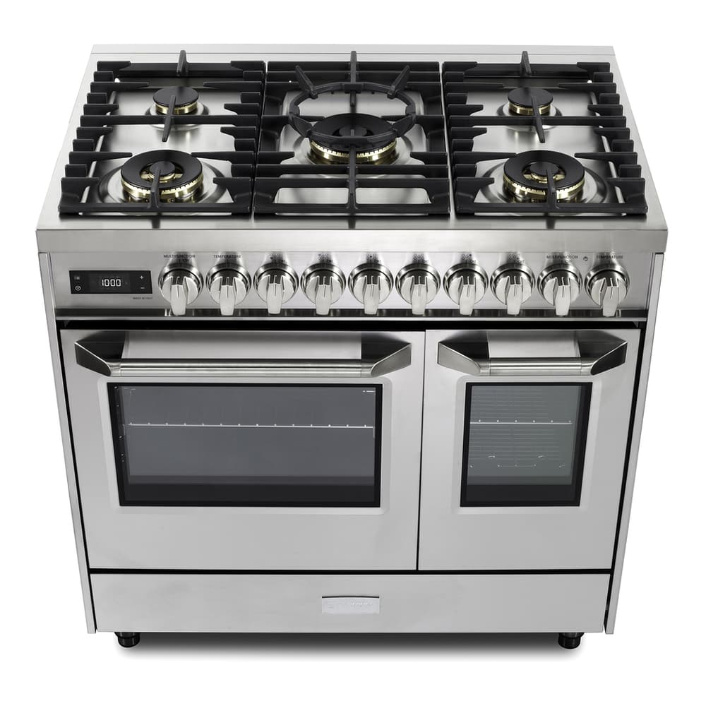 Verona VUFSGE365DSS 36 inch Ultima Collection Double Oven Dual Fuel Range with 5 Brass Burners, 4.1 cu. ft. Total Oven Capacity - thumbnail 7