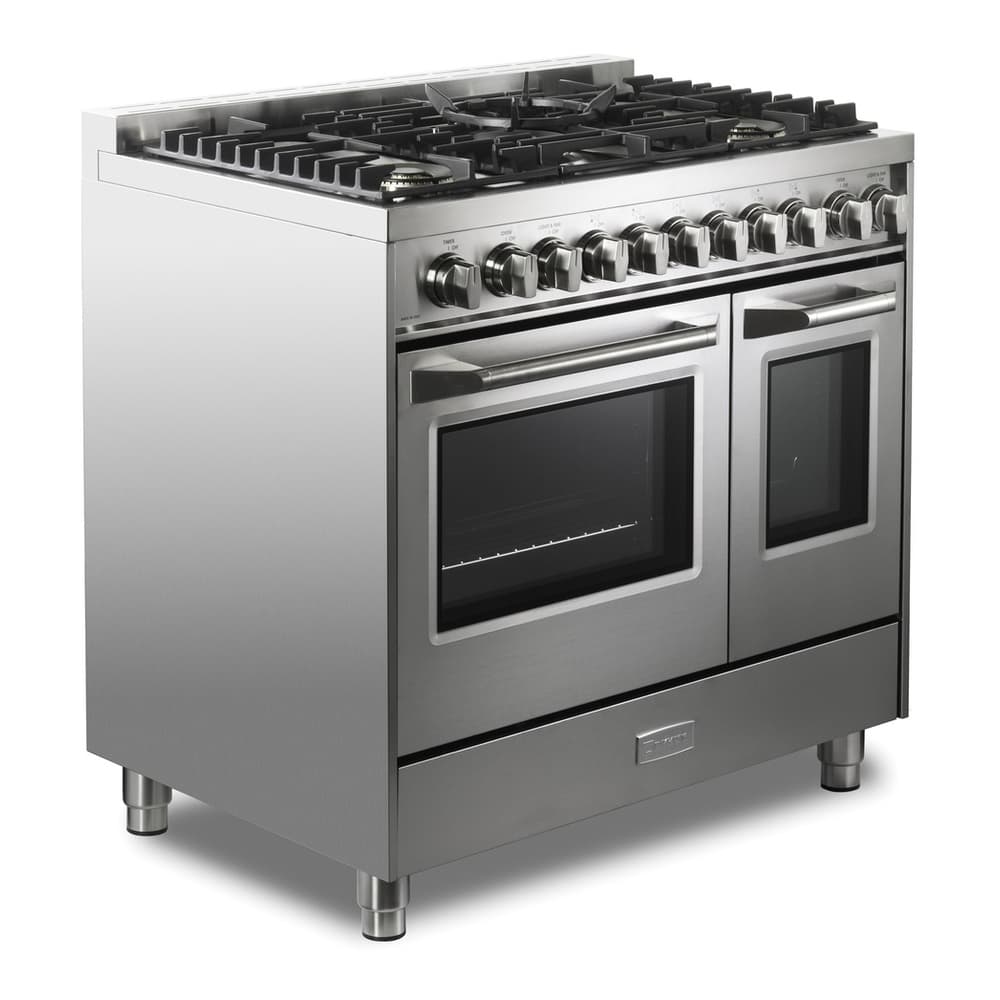 Verona VUFSGG365DSS 36 inch Ultima Collection Double Oven Gas Range with 5 Brass Burners, 4.1 cu. ft. Oven Total Capacity in Stainless Steel - thumbnail 10