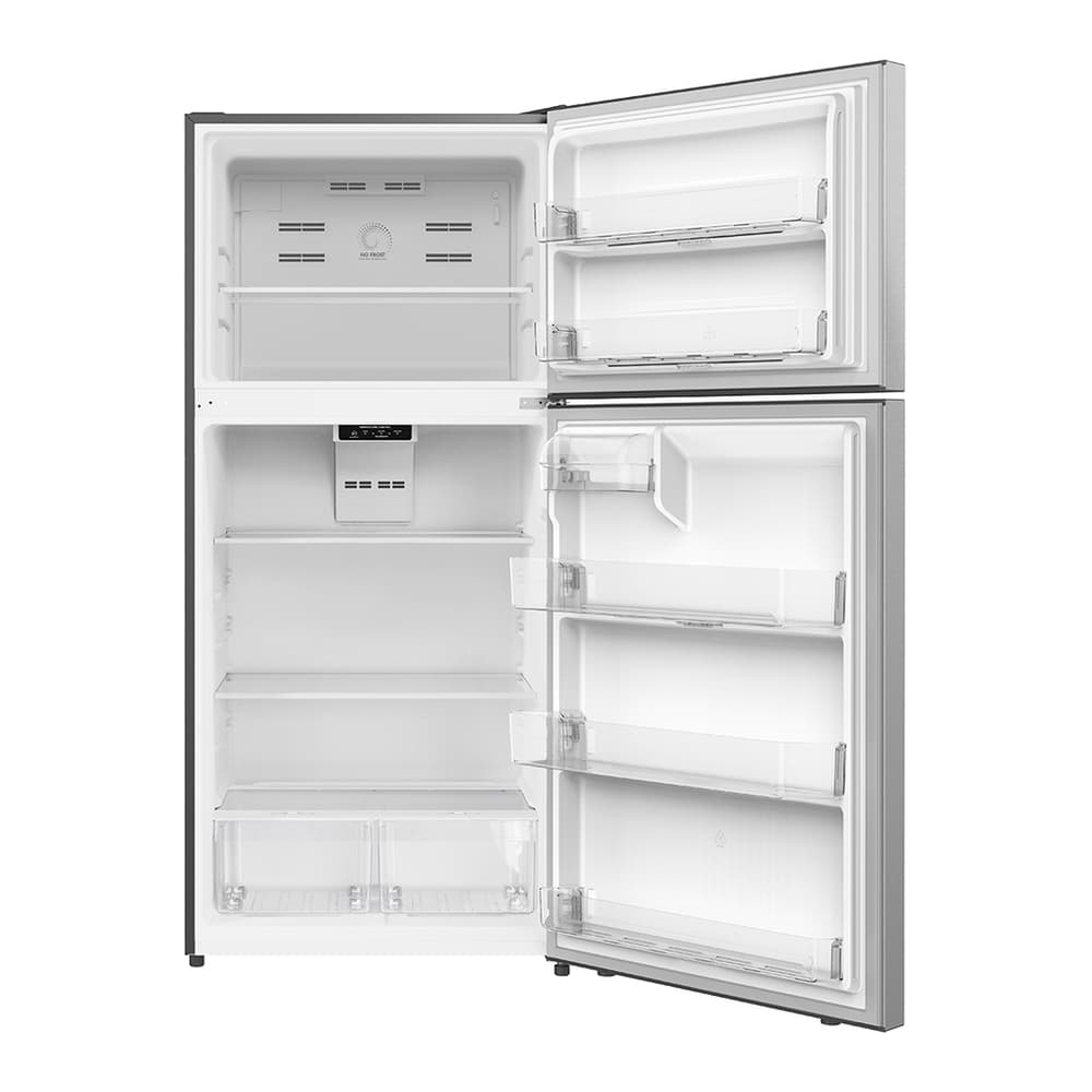 Verona VEFTF3018RSL 30 inch Top Freezer Refrigerator with 18.1 cu. ft. Total Capacity, LED Lighting, Reversible Doors, Gallon Door Storage, Recessed Handle, Energy Star (Stainless Steel Look) - thumbnail 4