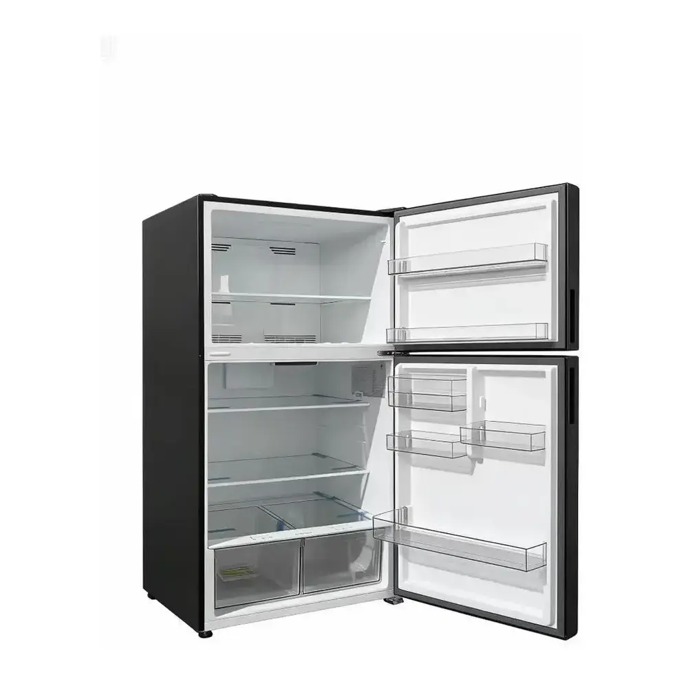 Verona VEFTF3324RBK 33 inch Top Freezer Refrigerator with 24 cu. ft. Total Capacity, Reversible Doors, Recessed Handle, Energy Star (Black) - thumbnail 7