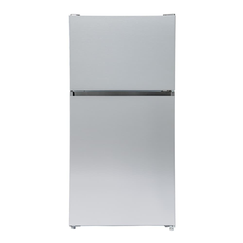 Verona VEFTF3324RSL 33 inch Top Freezer Refrigerator with 24 cu. ft. Total Capacity, Reversible Doors, Recessed Handle, Energy Star (Stainless Steel Look)