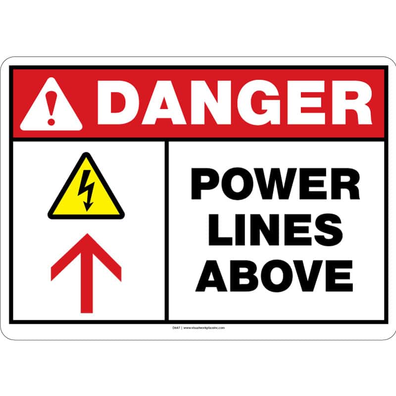 ANSI Danger: Power Lines Above