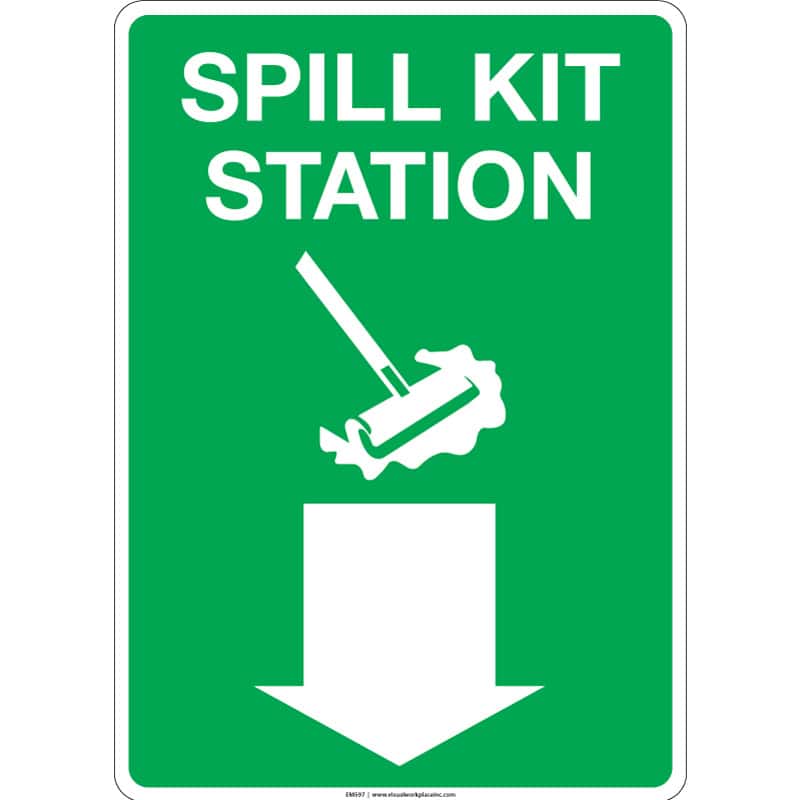 Spill Kit Station, Icon, Arrow Down
