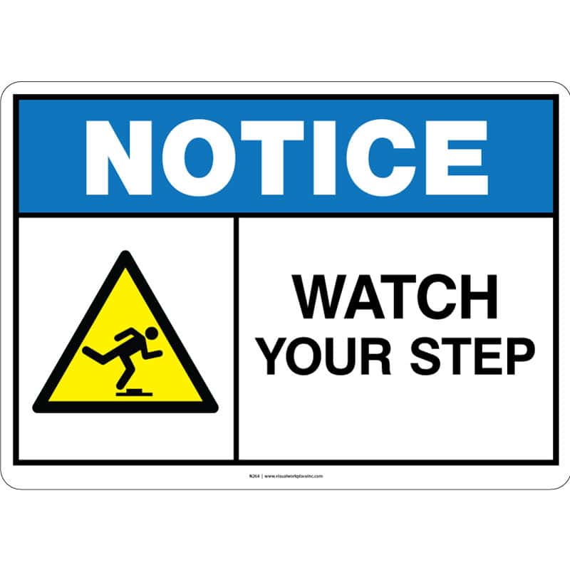 ANSI Notice: Watch Your Step
